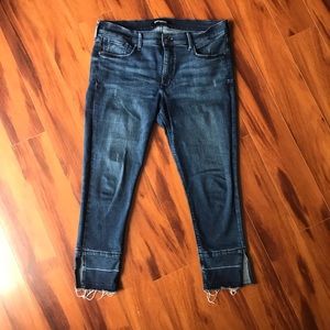 Express Ankle-Length Cropped Legging Midrise Denim